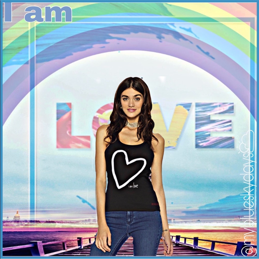 ✌🏼💗🌎 “I am love” tank